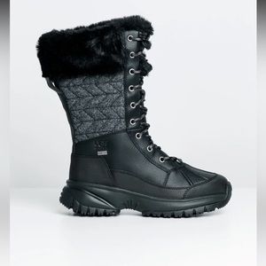 UGG Yose Tall Quilted Boots Black